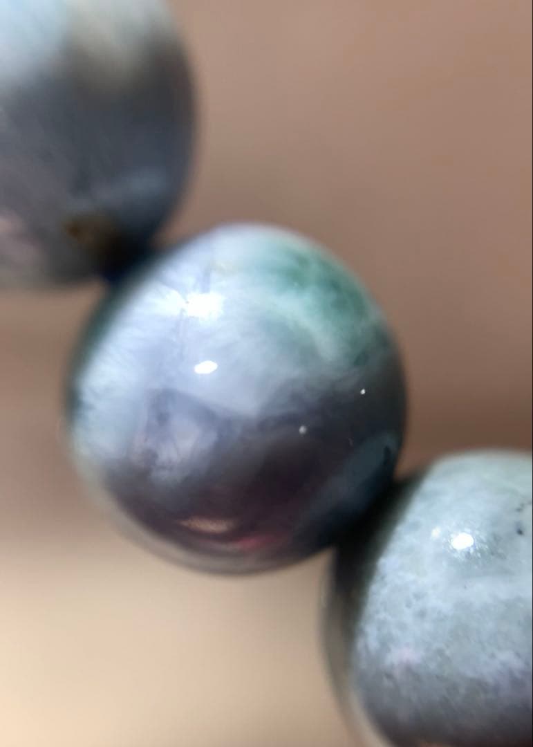 ❣️高品質★模様しっかり❣️ パープルラリマー　ブレス　ドミニカ産