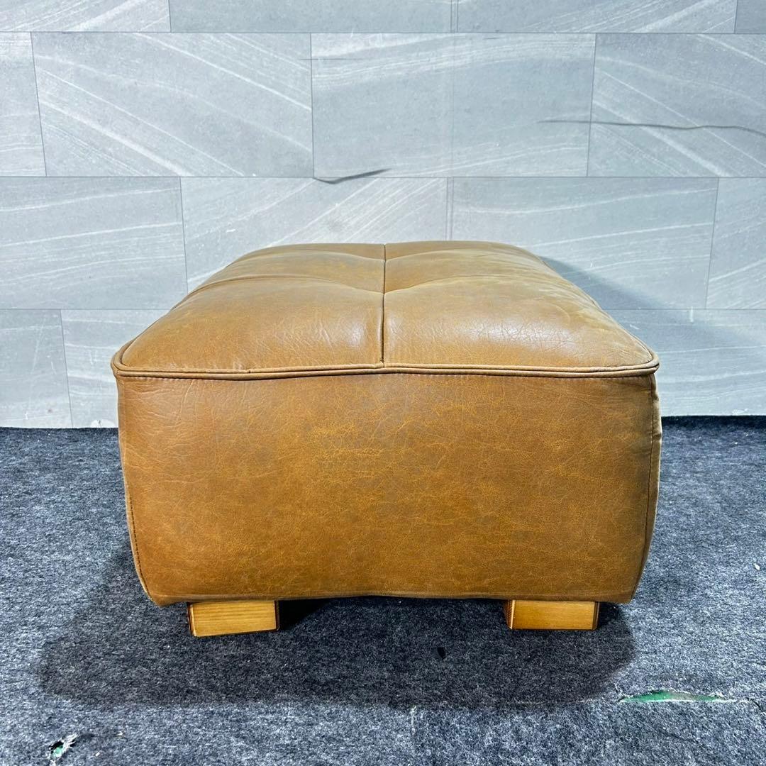 クラッシュゲート ソファ スツール SLTオーカー 革張り 家具 d4715