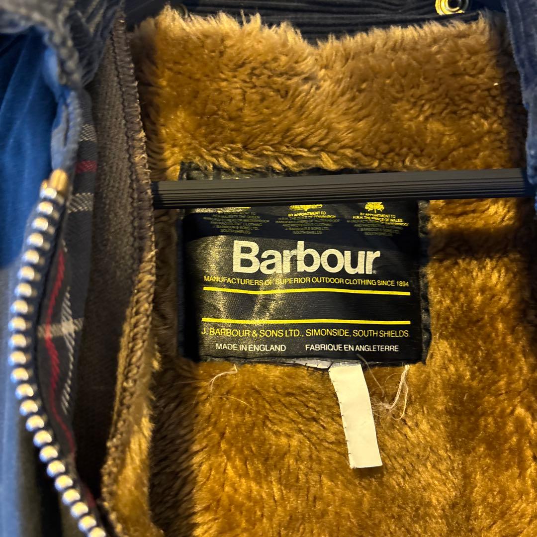 Barbour Bedale ダークグリーンジャケット インナーファー付き