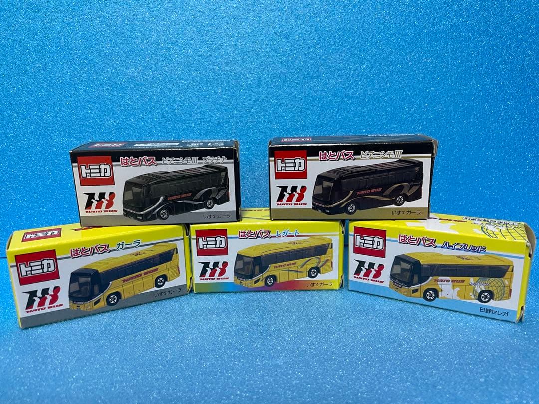 【トミカバス】ミニカー　はとバス　5台セット