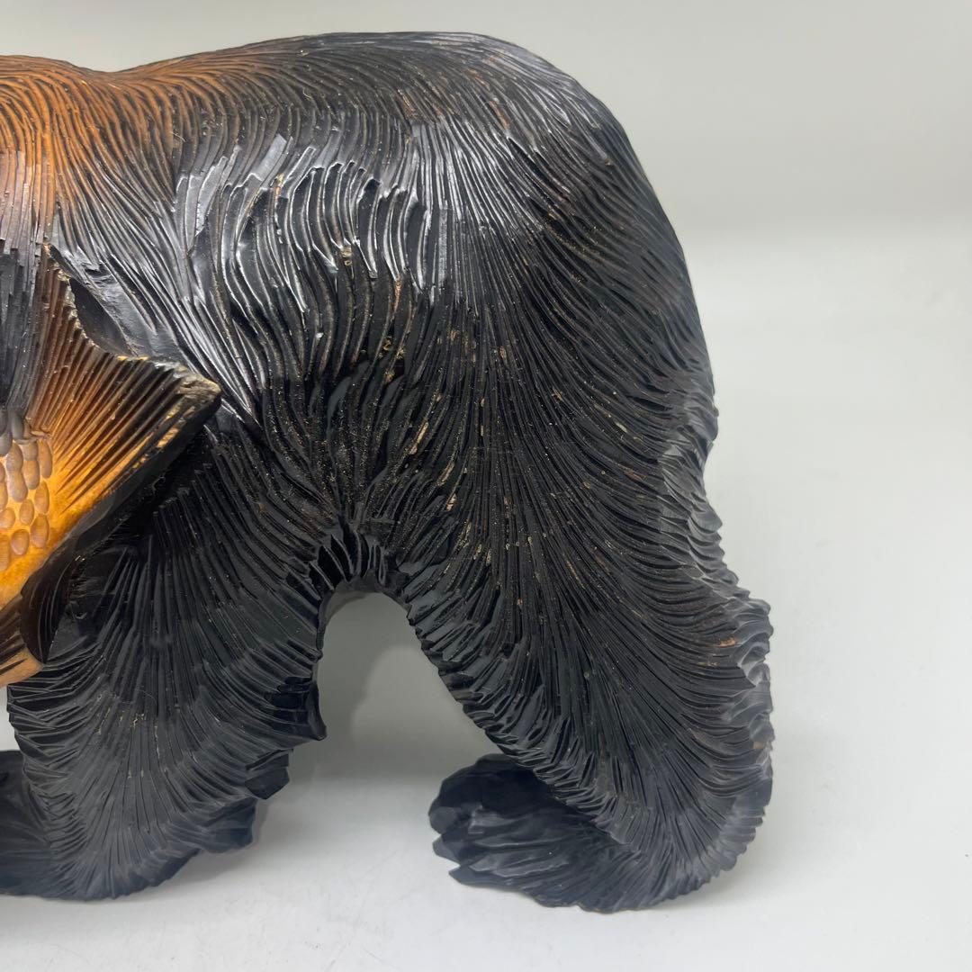 良品 北海道 木彫り 熊 銘あり 政広作 レア！ - メルカリ