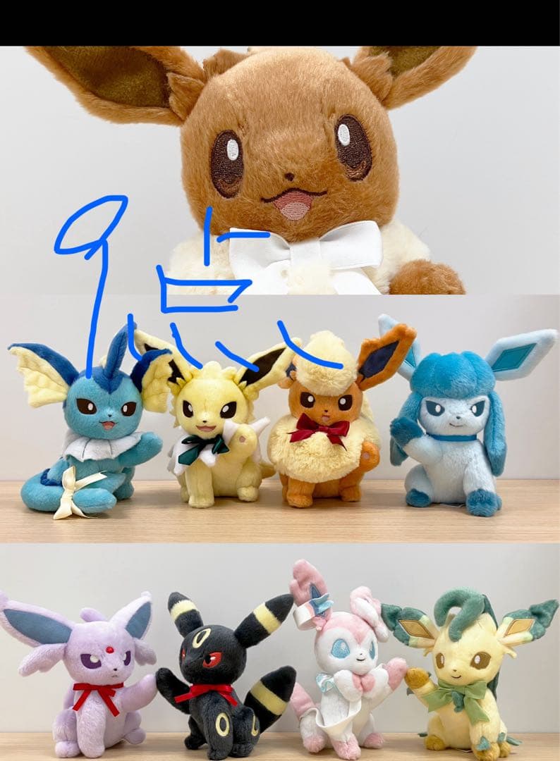 ぬいぐるみ Eevee Collection イーブイ 九点セット ぬいぐるみ Eevee