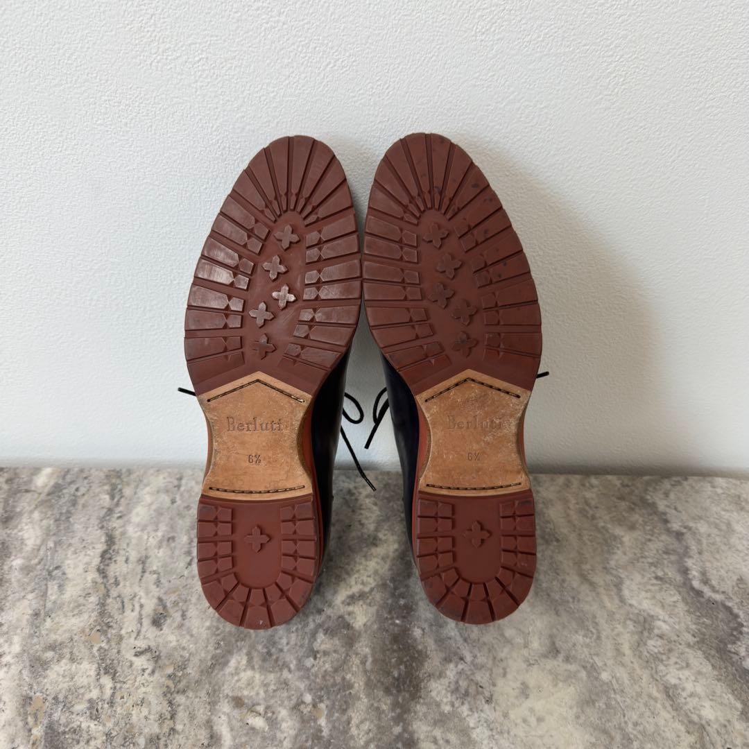 定価32.2万円 ベルルッティ 限定 アレッシオ ブルーパティーヌレザーシューズ