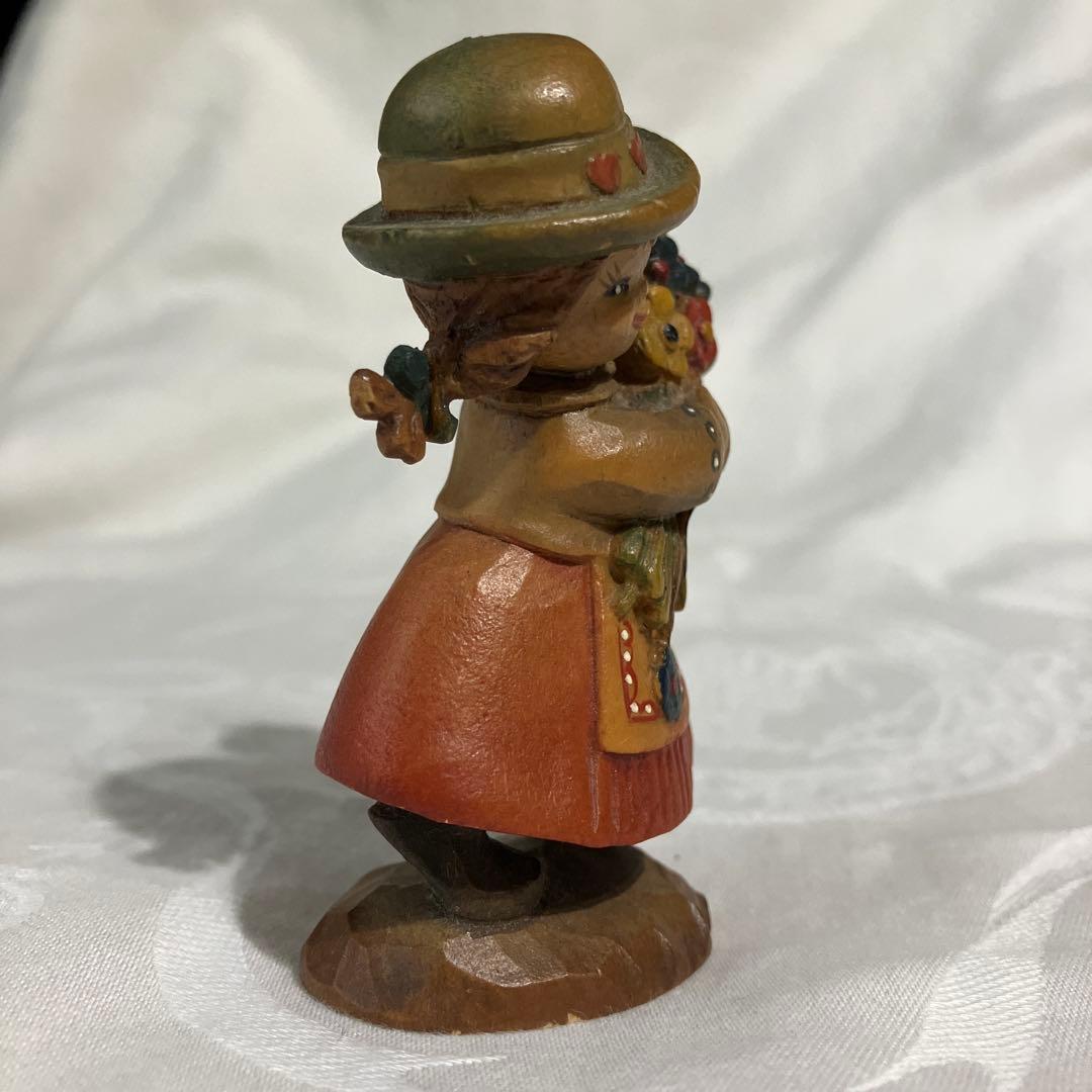 Anri アンリ人形 フェランディスFlower girl イタリア 置物 - メルカリ