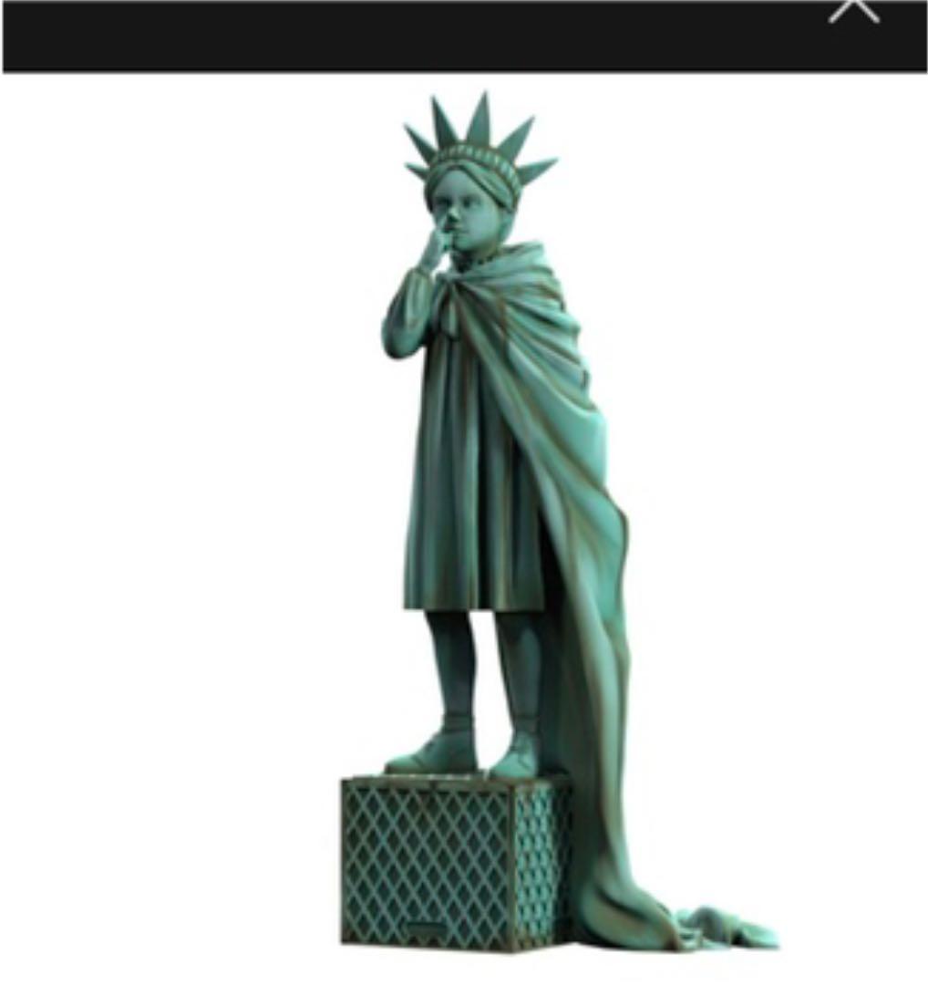 バンクシー　フィギュア　リバティーガール