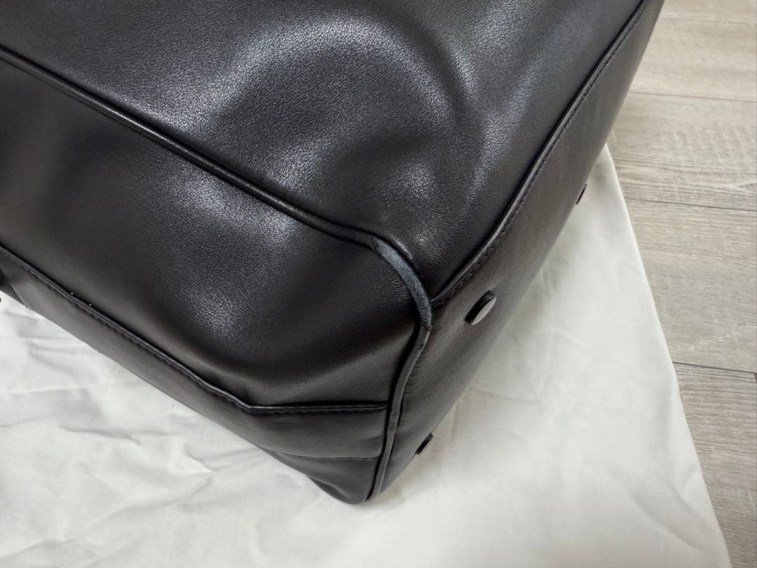 カールラガーフェルド 本革 ブラック 2WAY ビジネスバッグ A4収納可