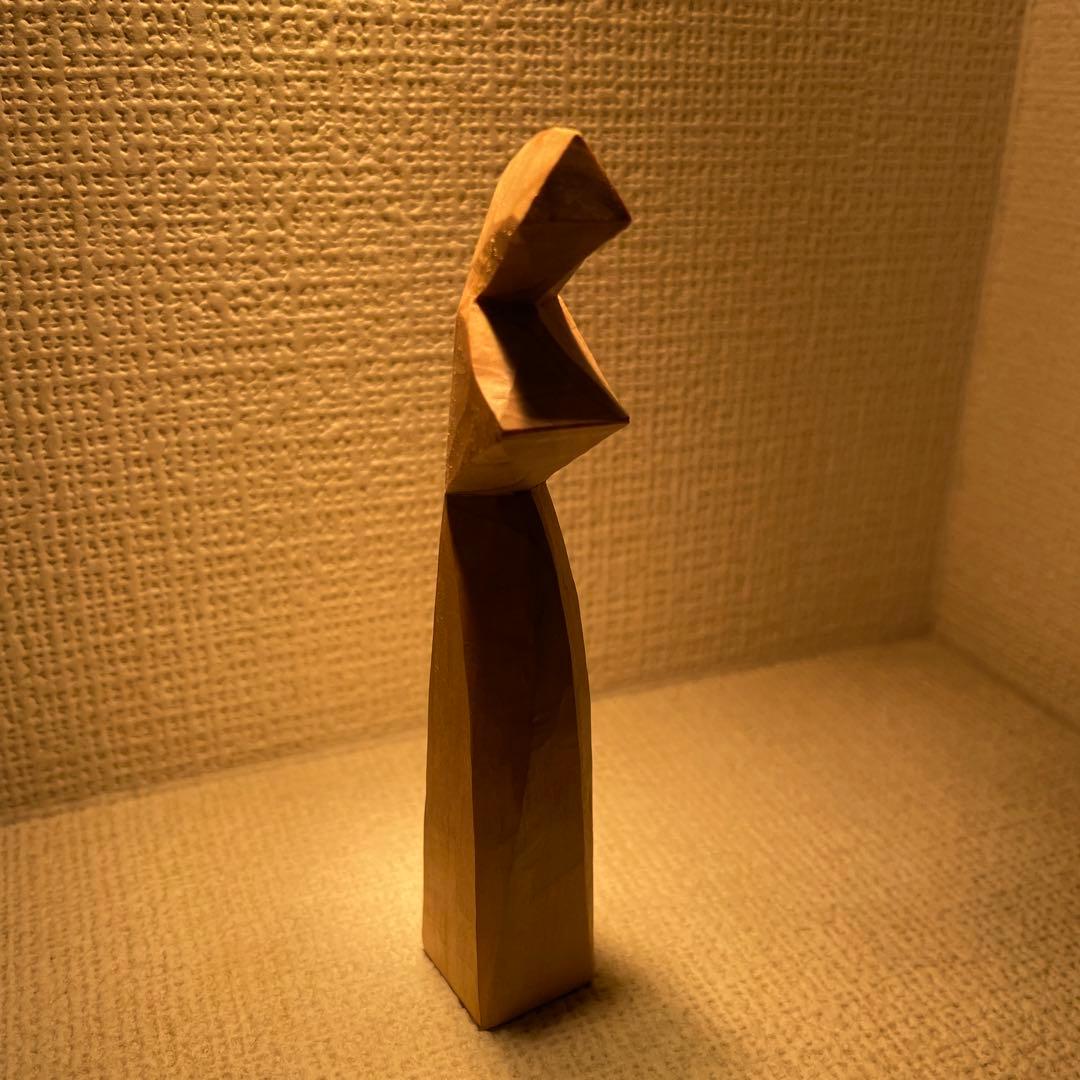 当時物 北海道函館￼シスター トラピスト 美術木彫 こけし 修道院 根本