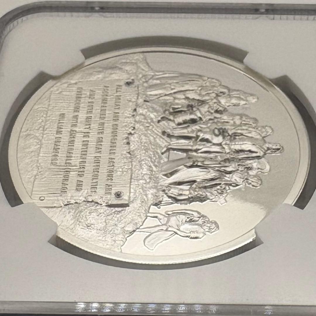 2020 クック諸島 メイフラワー号400周年 5ドル銀貨（NGC PL70）