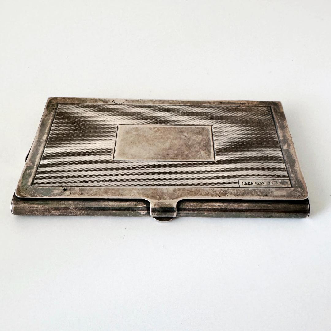 ☆英国☆純銀製 カードケース イギリス 925 バーミンガム FGH社製