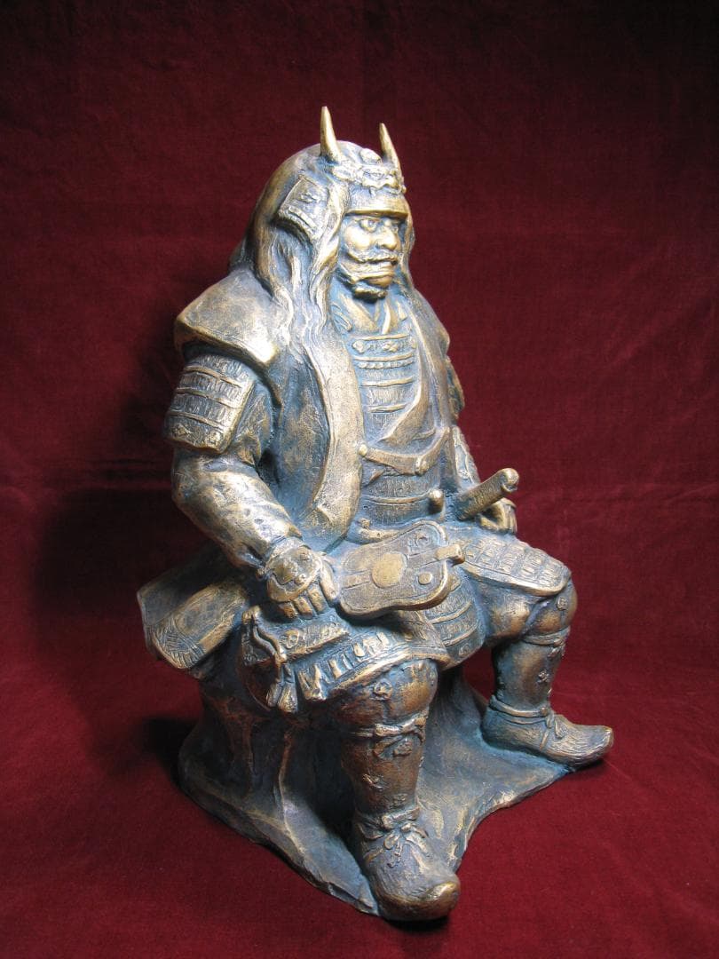 ブロンズ製【武田信玄】西山勇三 疾きこと風の如く 徐かなること林の如く