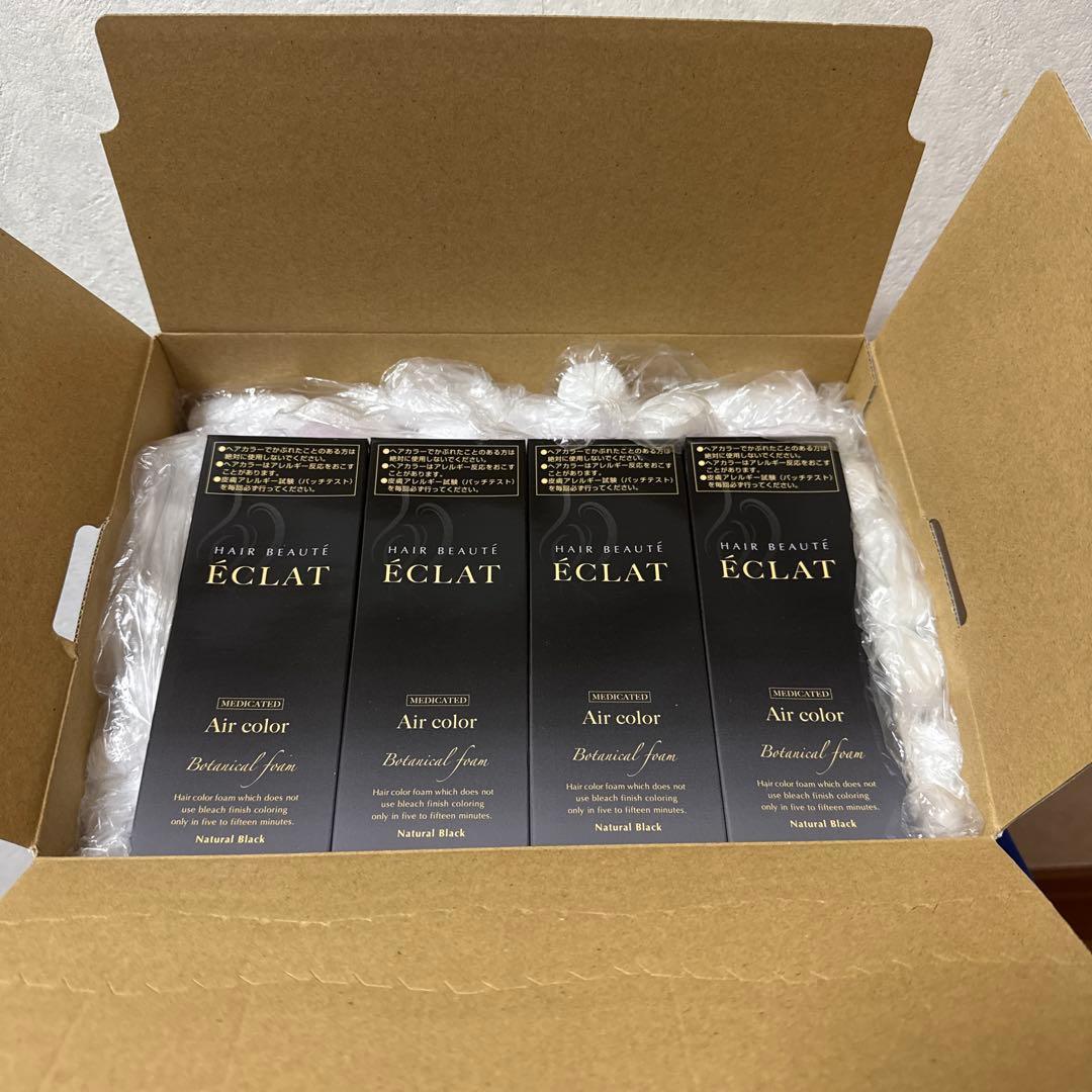 ボタニカルエアカラーフォーム（白髪染め）黒 4本セット新品未使用