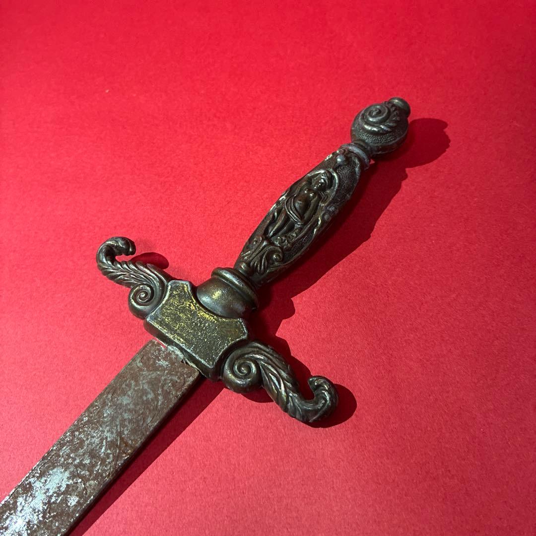 時代物100年以上前アンティークショートソード　剣　洋刀模造刀骨董置物ブロカント