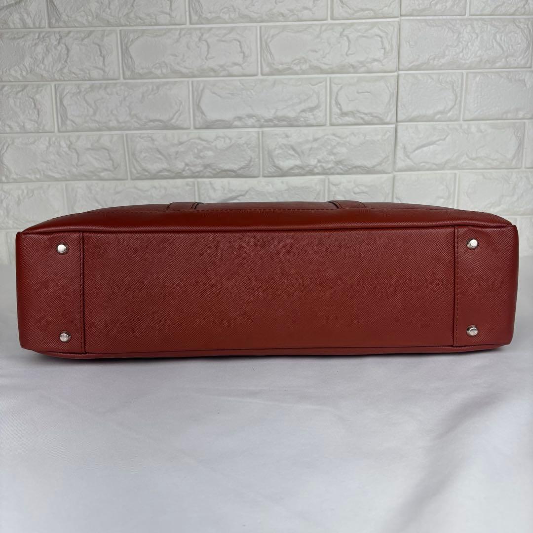 ✨美品✨ IS/IT イズイット 2wayレザービジネスバッグ レンガ