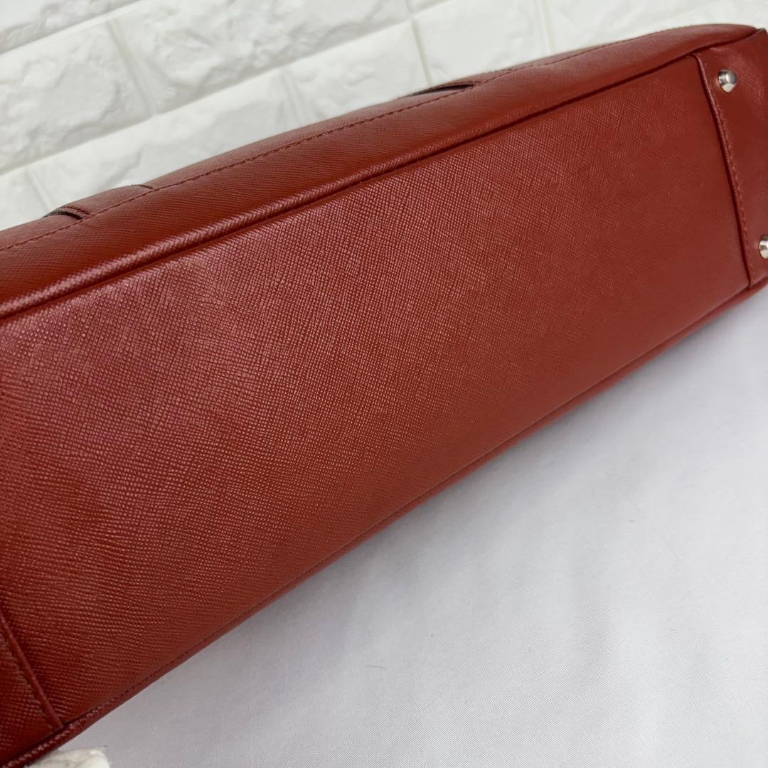 ✨美品✨ IS/IT イズイット 2wayレザービジネスバッグ レンガ