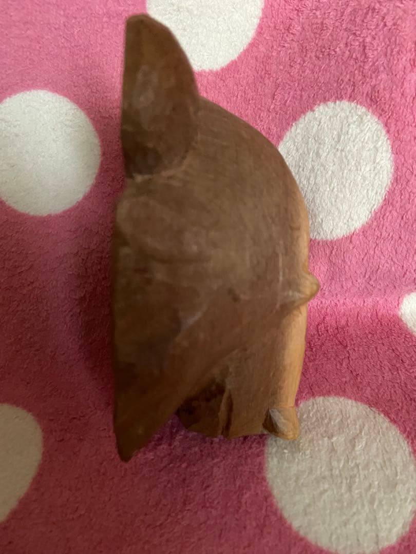 木製 木彫り熊顔マスク 彫刻