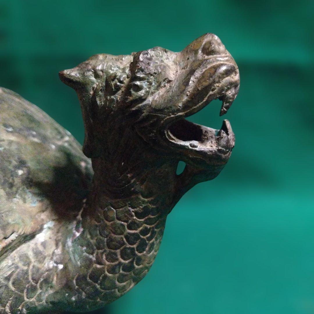 ブロンズ亀の彫刻 霊獣 銅製