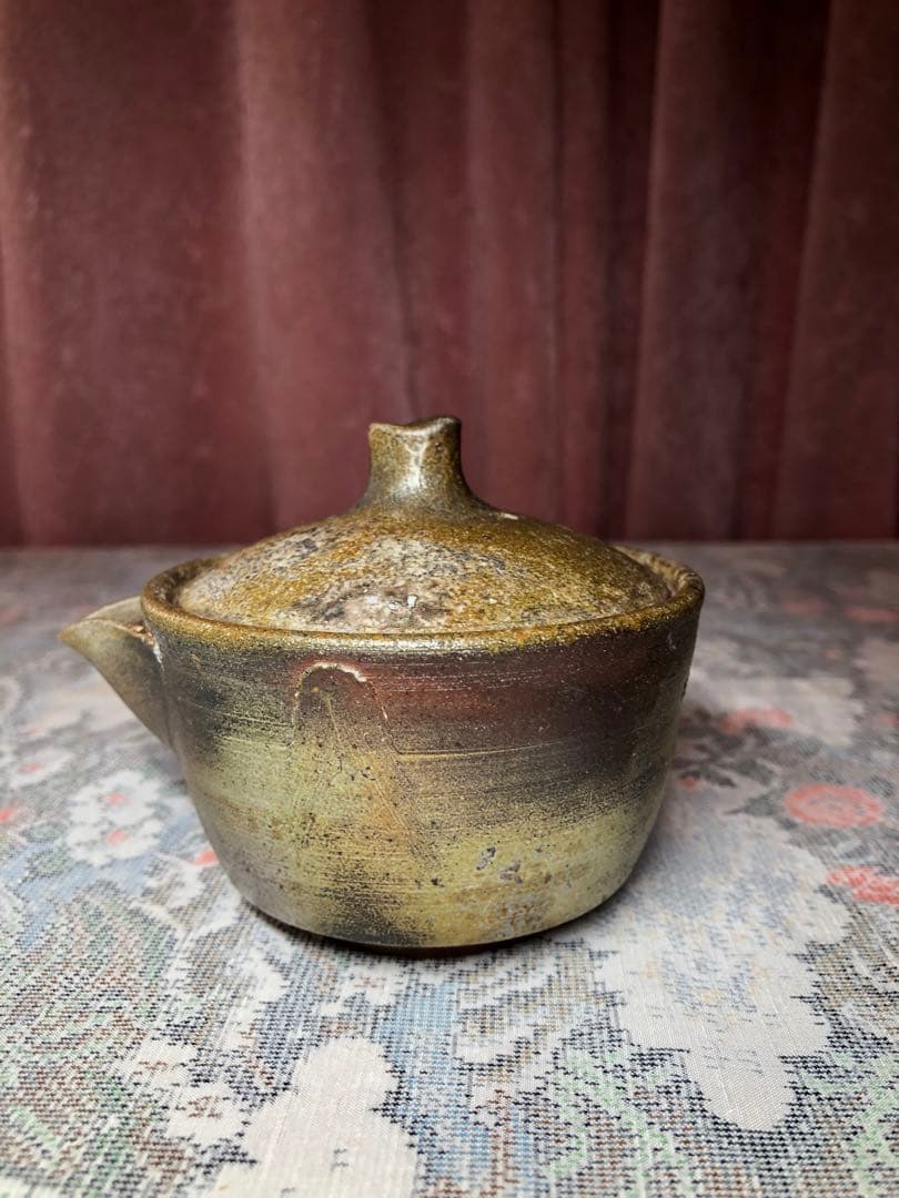 備前焼宝瓶、豊福寬手造　茶道具　煎茶道具 美品