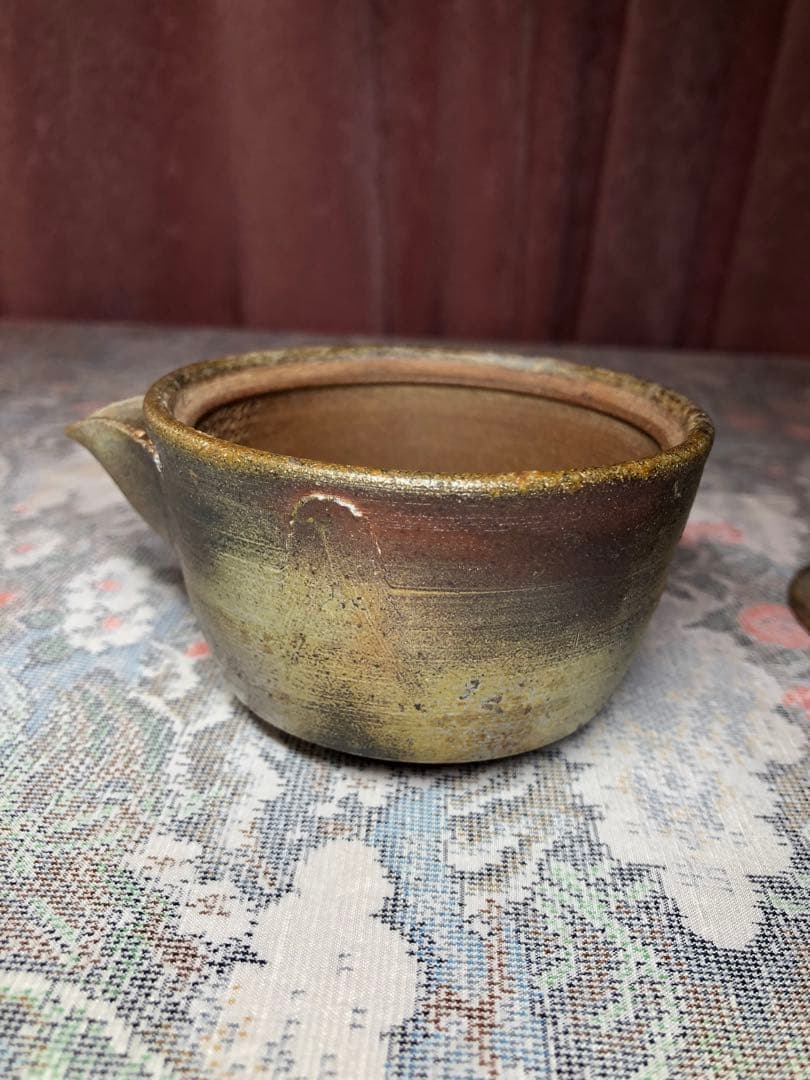 備前焼宝瓶、豊福寬手造　茶道具　煎茶道具 美品