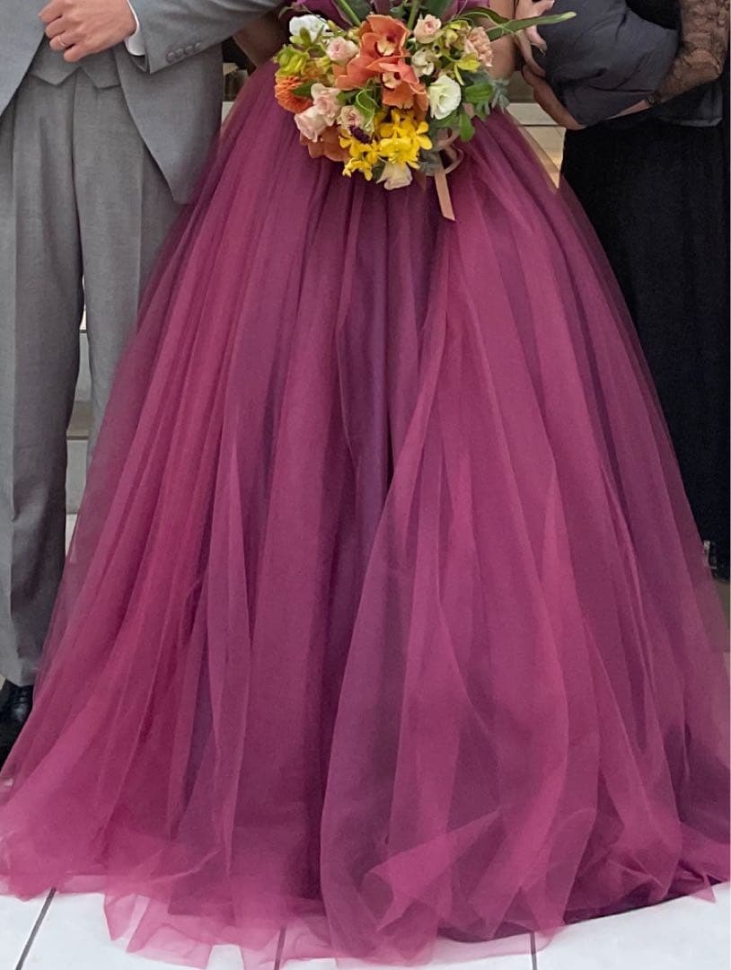 ウェディングカラードレス