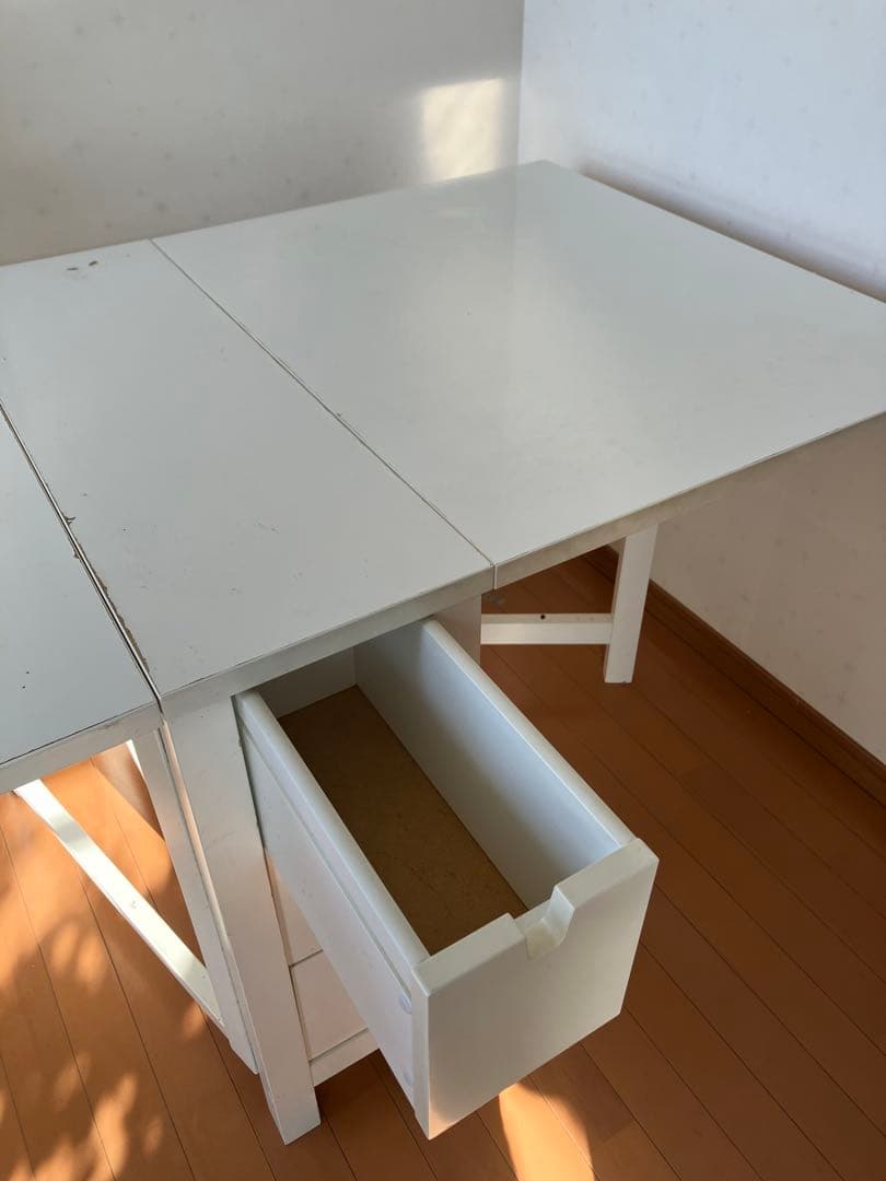 IKEA ノールデン NORDEN シンプルホワイトダイニングテーブル