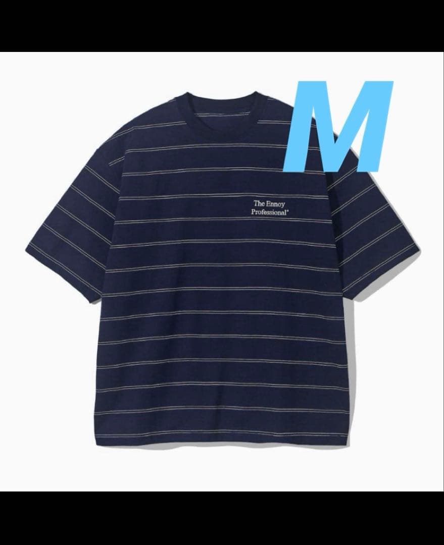 ennoy PANEL BORDER S/S T-SHIRT (NAVY)