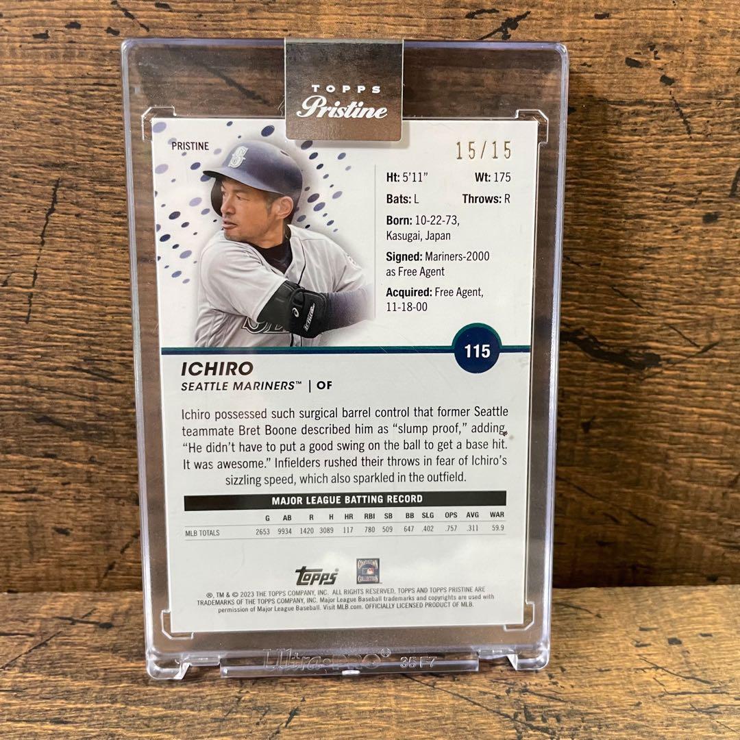 イチロー 世界15枚限定 15/15 ラストナンバー プリスティン トップス