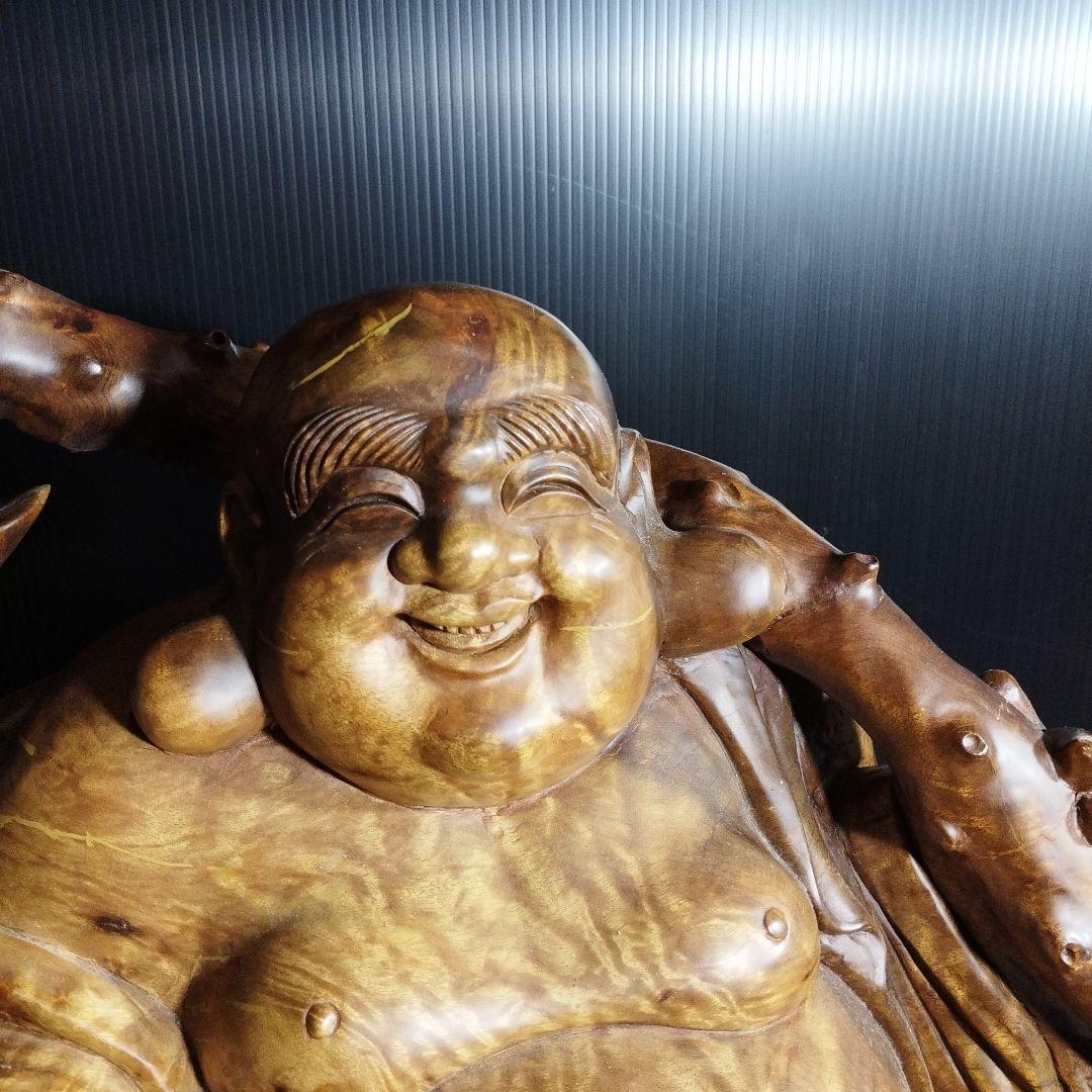 楽天市場】【総高11cm】屋久杉 布袋様 木彫り 置物 一刀彫 / 素材