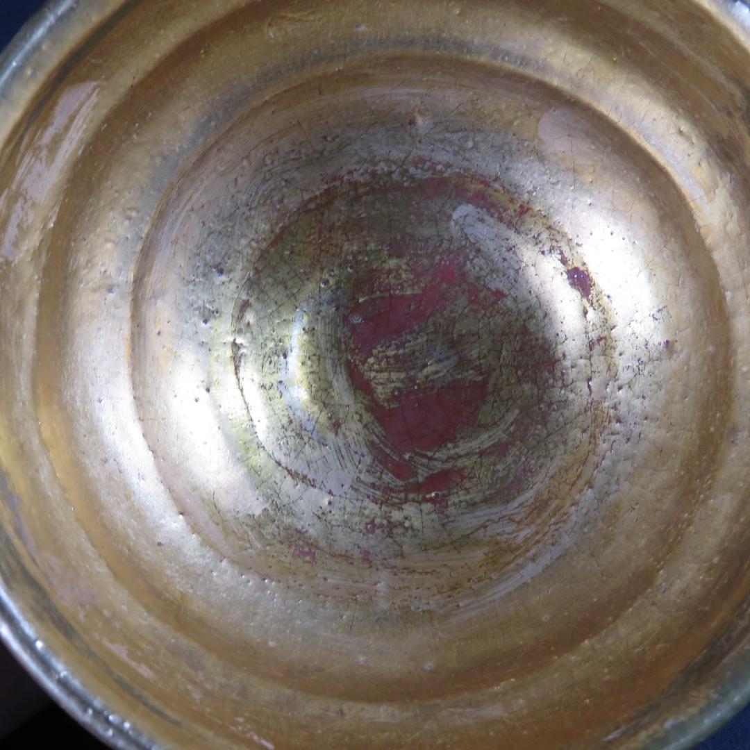 嶋台茶碗 金銀 松楽 楽茶碗 茶碗 茶道具 茶器 抹茶碗 木箱 共箱 美術品