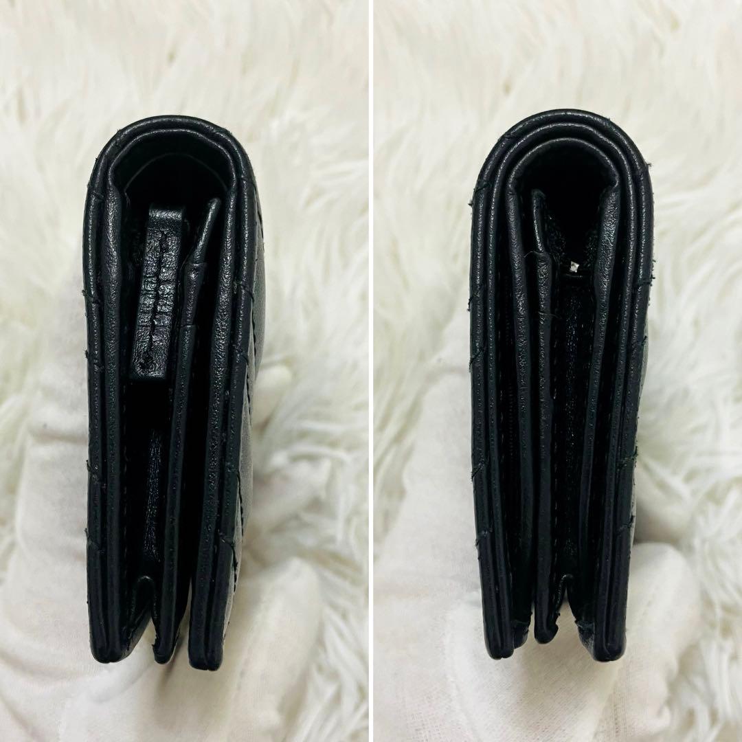 極美✨付属完備✨GUCCI 二つ折り財布 キルティング マーモントGG レザー