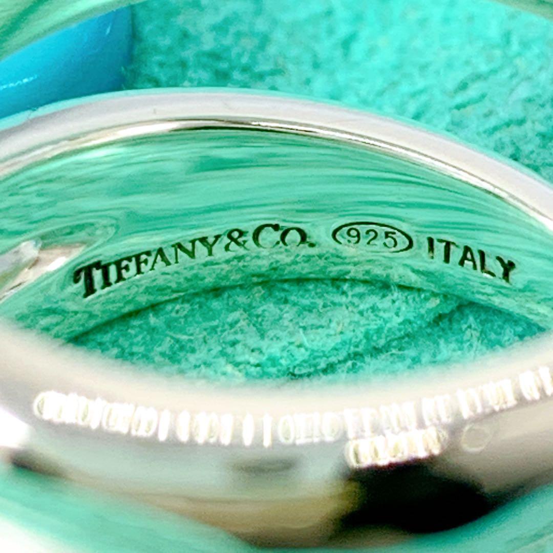 美品 ティファニー ダイアゴナル リング 約8号 シルバー925