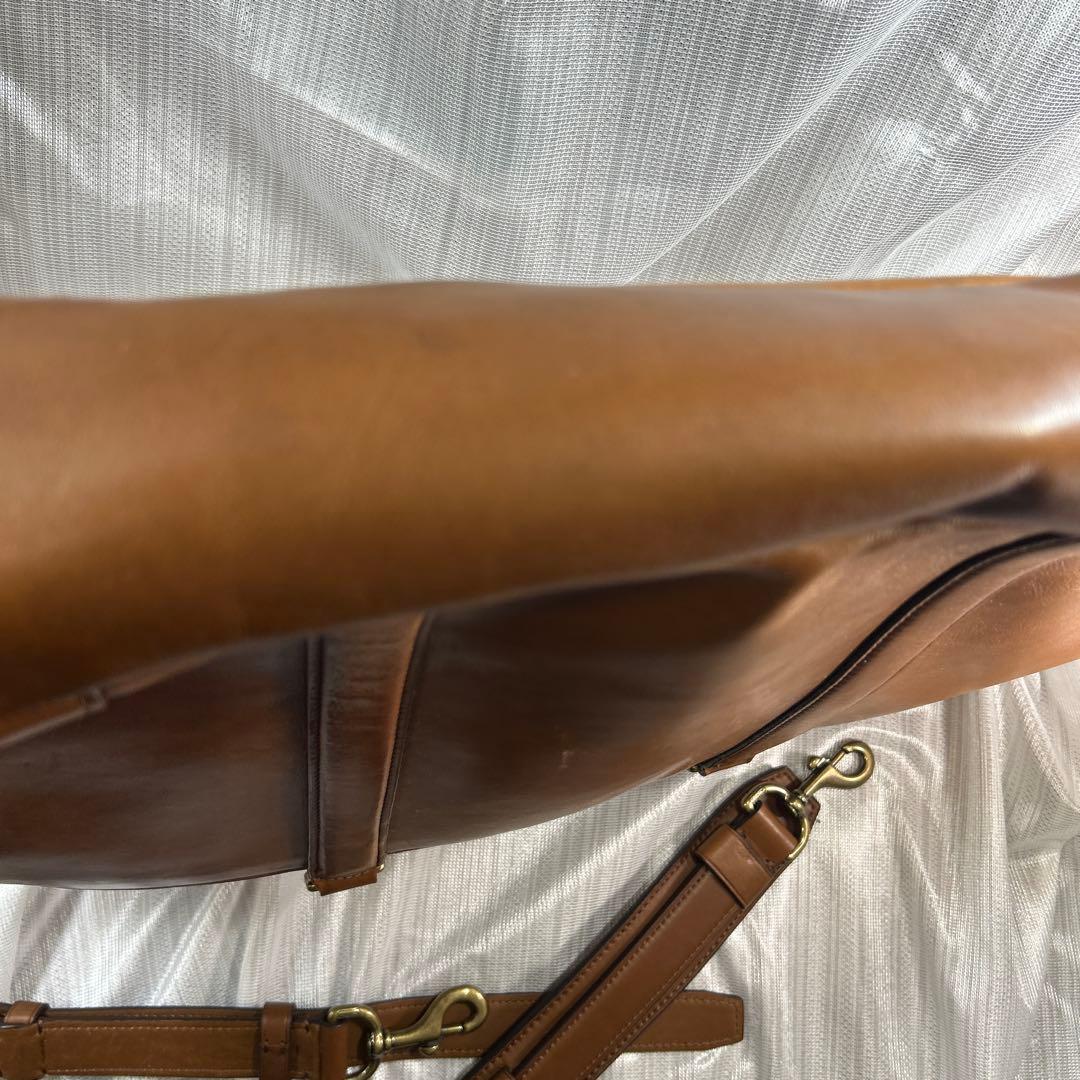 COACH ブラウン レザー ビジネスバッグ