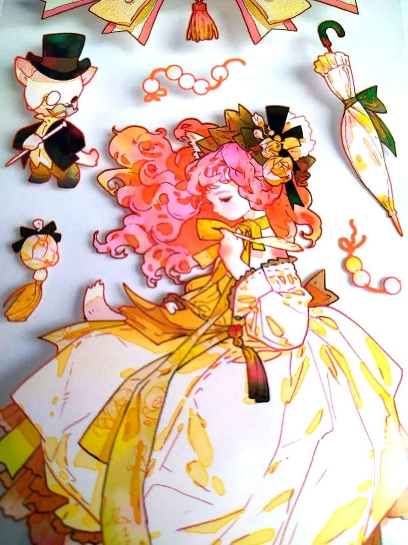 ✩再販✩J86＃欧式小甜心(PET)田小宝的星空切り売り海外人物マステ女の子