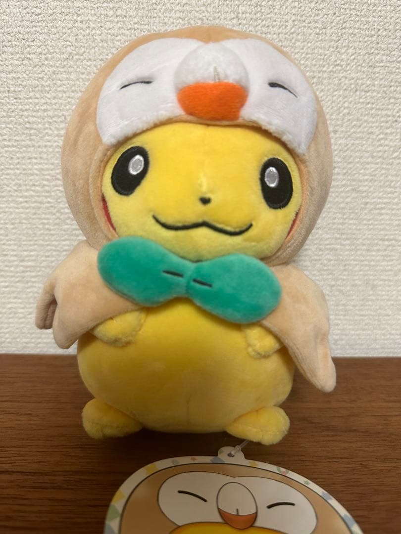 ポケモンセンター モクローのポンチョを着たピカチュウ ぬいぐるみ