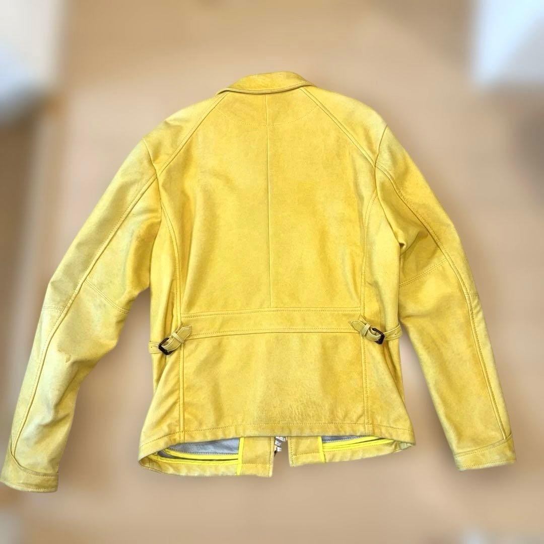 希少 AVIREX イエロー レザージャケット L ヴィンテージ 羊革 - メルカリ