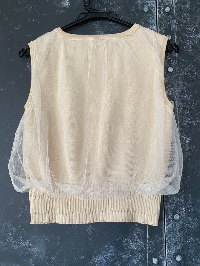 【美品】CAPRICIEUX LE'MAGE チュールレイヤードタンク