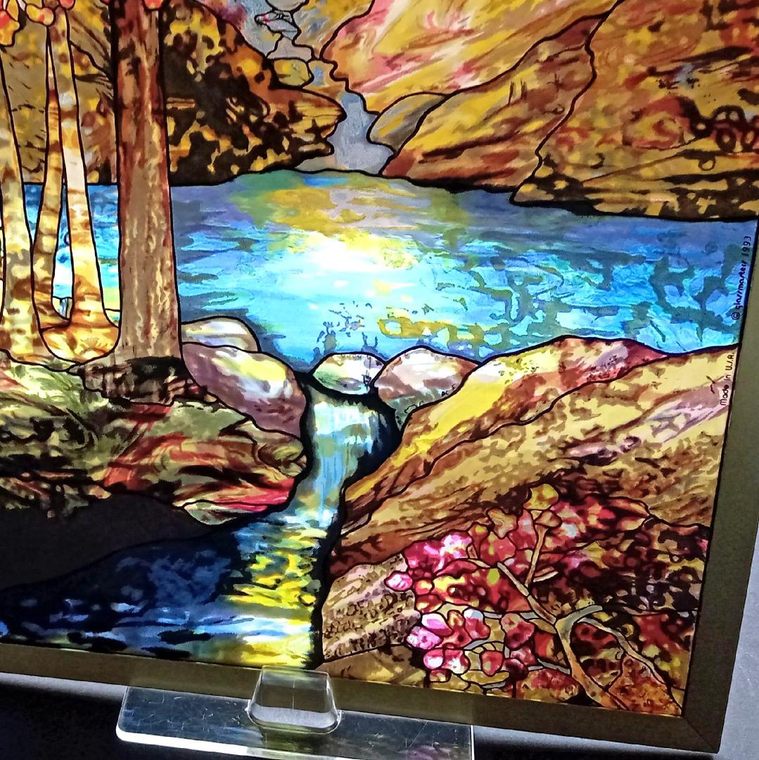 ルイスCティファニー ステンドグラスLandscape秋の風景グラス