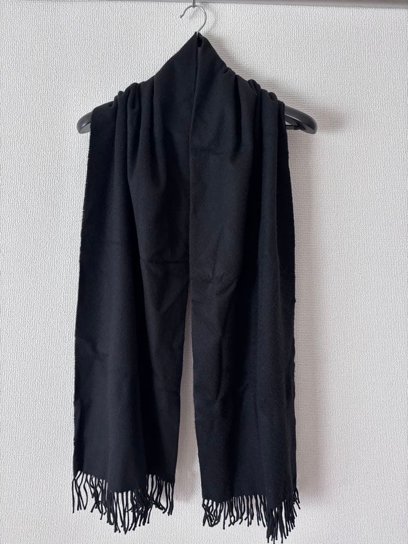 Johnstons ジョンストンズ カシミア大判ストール ブラック - メルカリ