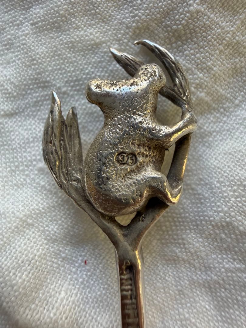 オーストラリア製 シルバー工芸品スプーン コアラハンドル付き