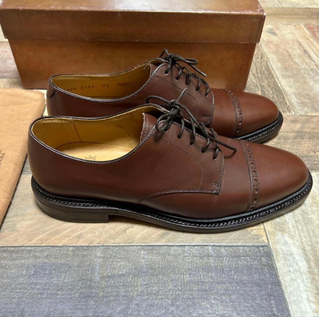Berwick 1707 ブラウンオックスフォードシューズ
