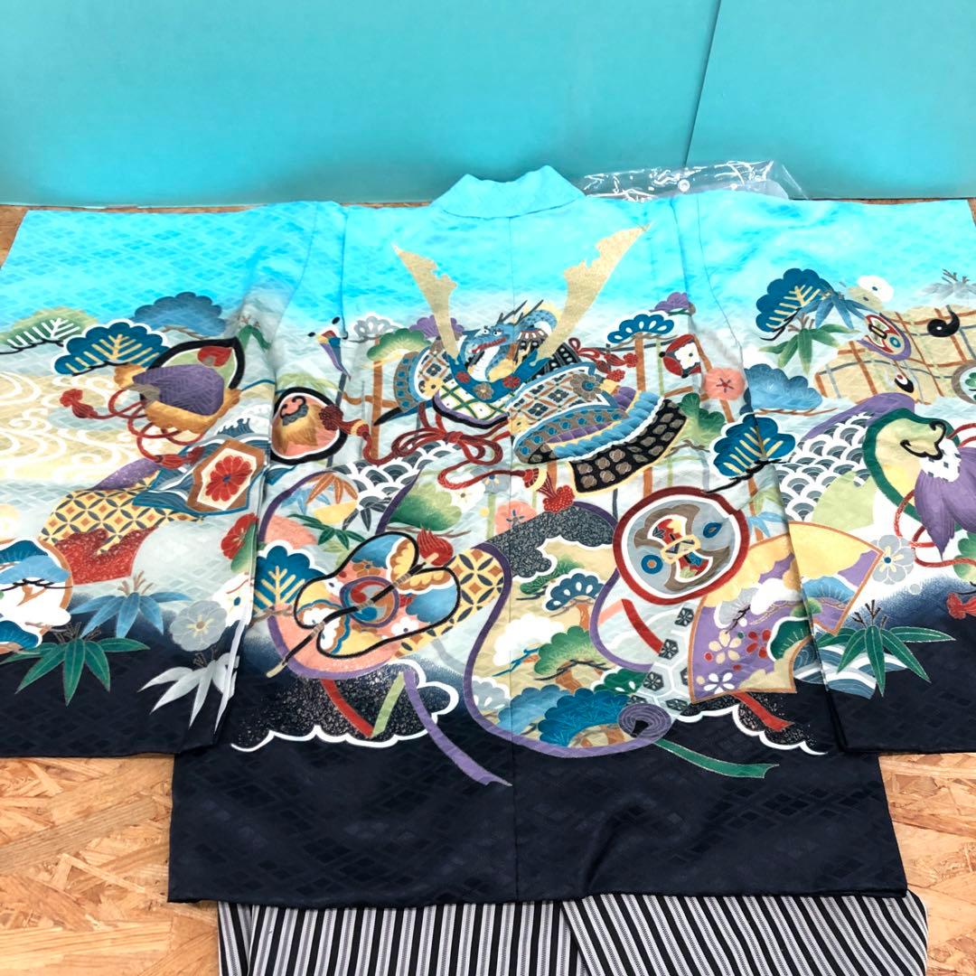 M4414 七五三 五歳 男児 男の子 羽織袴 セット