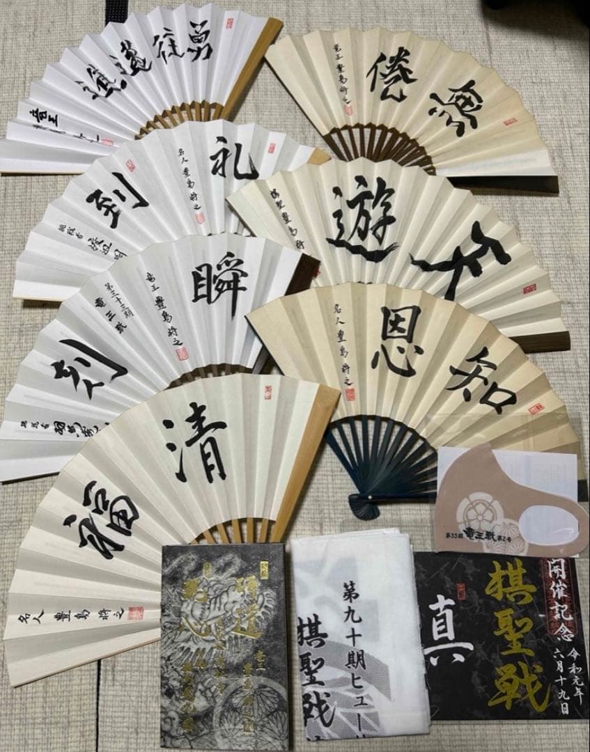 豊島将之九段将棋扇子タイトルホルダー