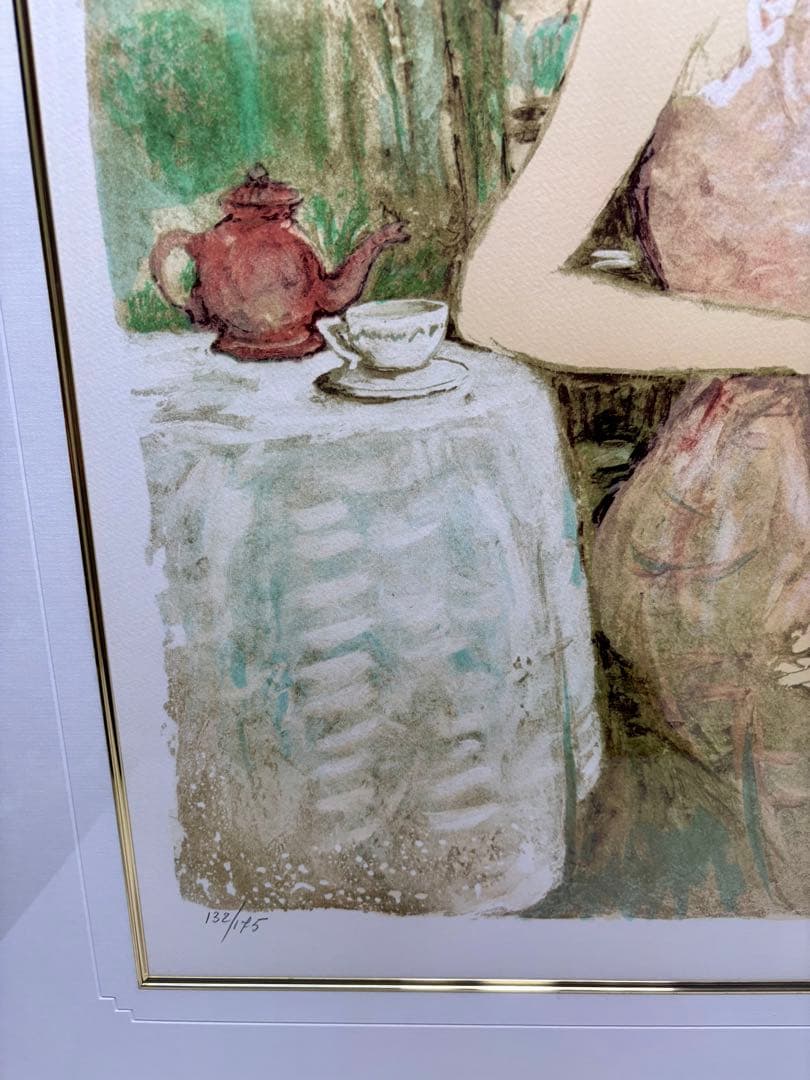 ベルナール・シャロワ「マリーロール」 リトグラフ 額装品 直筆サイン