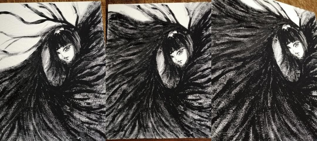 【1点もの・原画】アクリル絵の具 絵画#3 約220mm×273mm