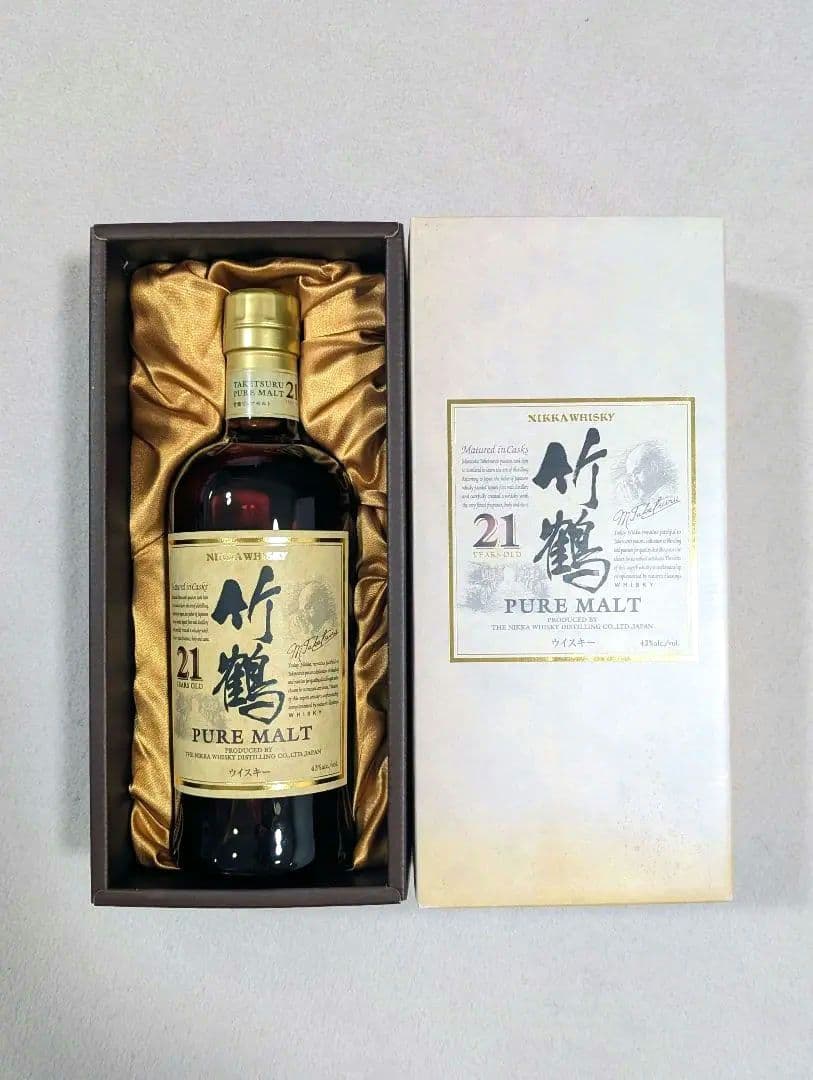 ​【未開栓・旧ラベル】ニッカ 竹鶴 21年 ピュアモルト 700ml 箱付き 未開栓NIKKA ニッカ 竹鶴 21年 ピュアモルト 旧ラベル ウイスキー