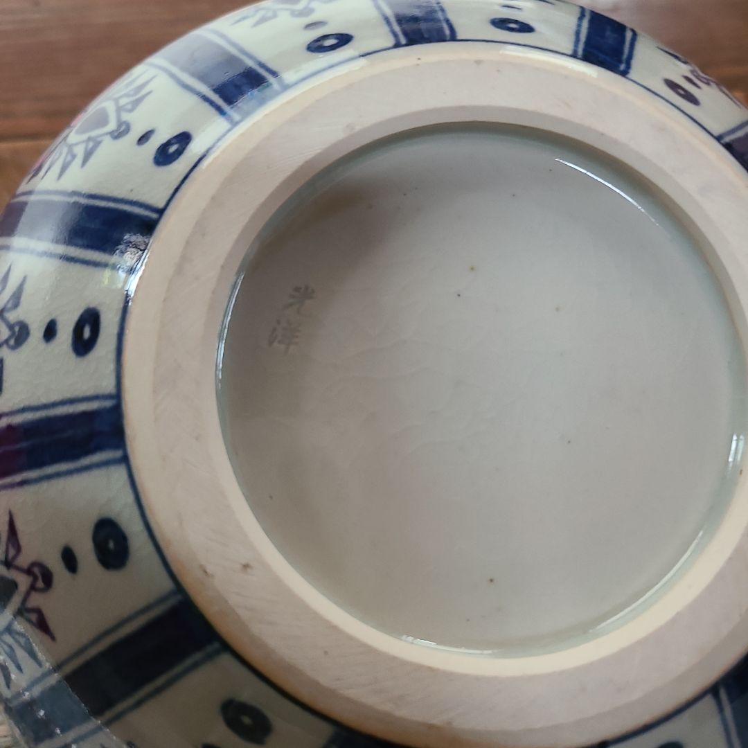 染錦】四季折々の壺 金彩色絵 飾壺