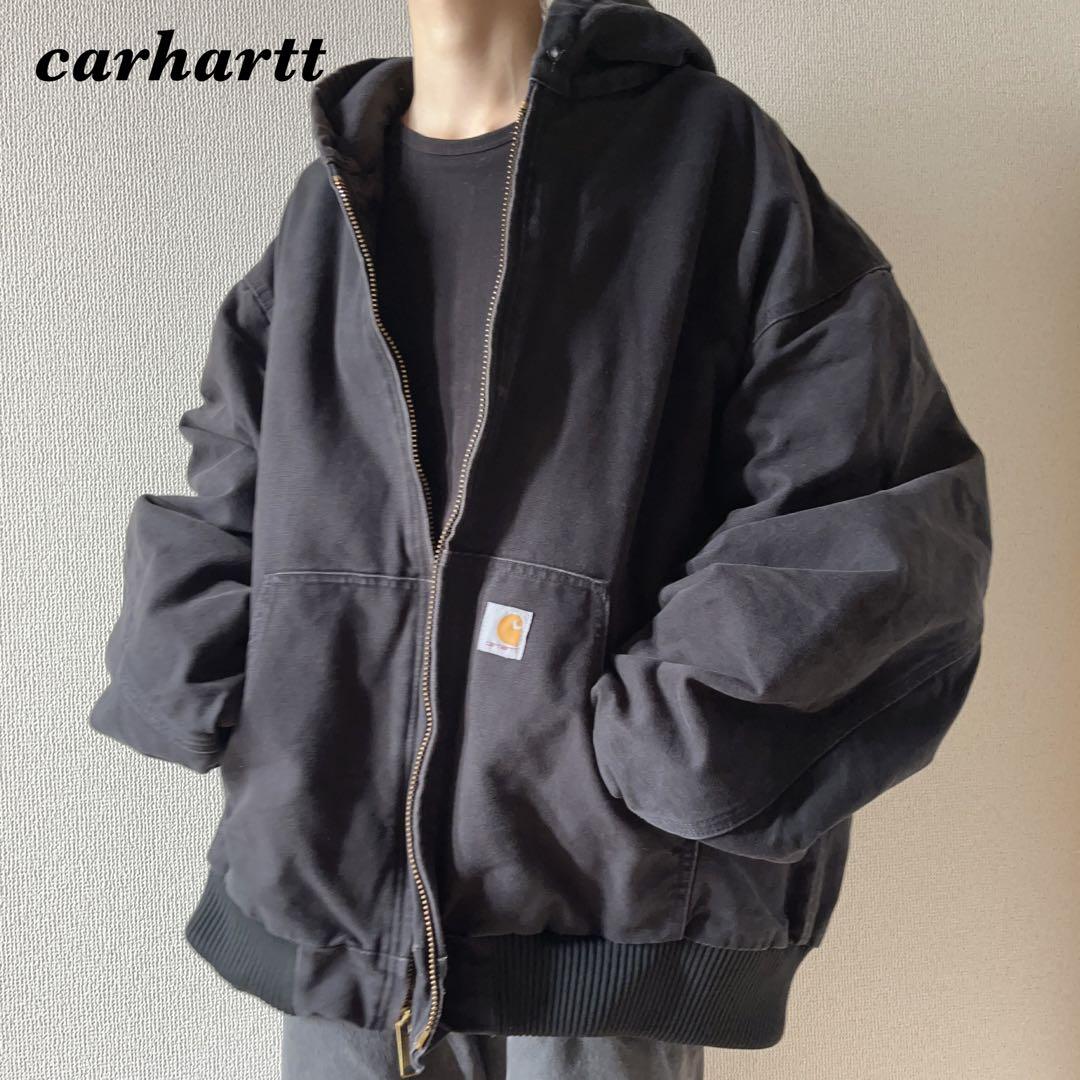 Carhartt USA製アクティブジャケットブラック黒ダック