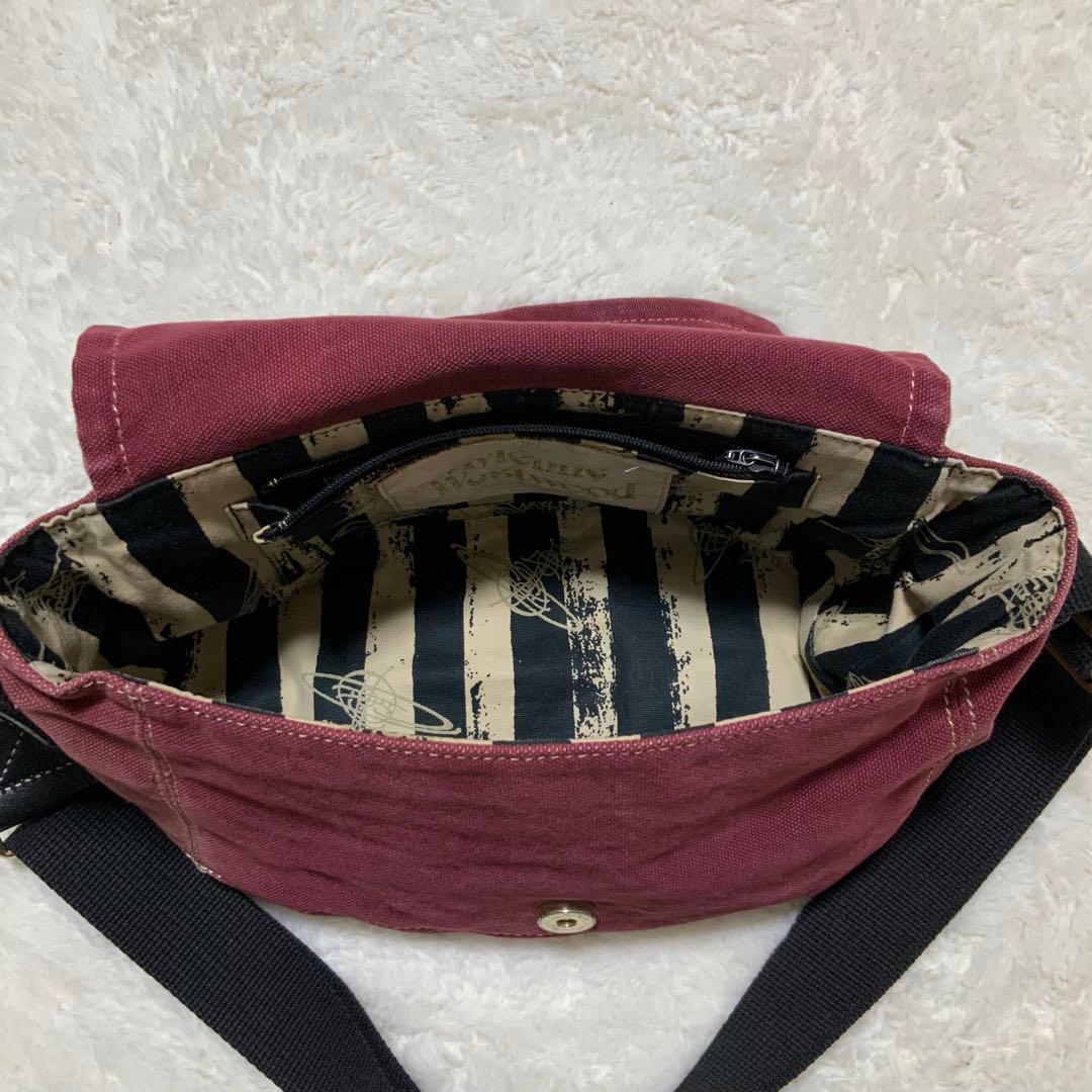 ヴィヴィアンウエストウッド　ショルダー　エッジウェア　キャンバス　赤