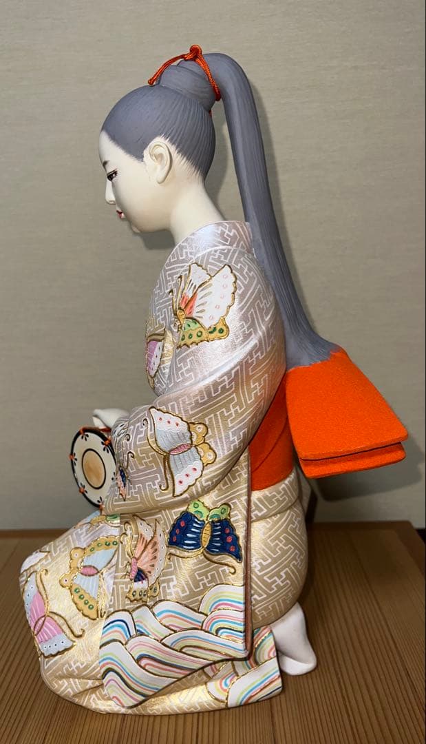 博多人形　西頭哲三郎作　\"静寂\" 高さ38cm