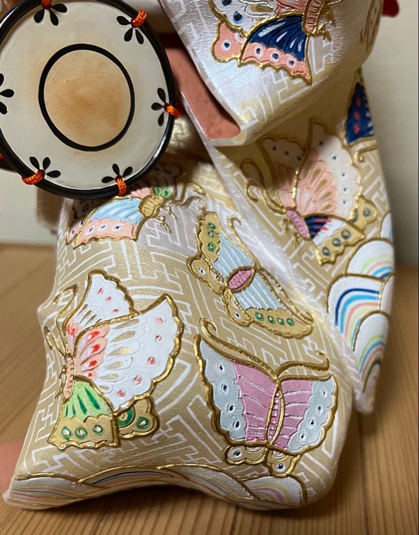 博多人形　西頭哲三郎作　\"静寂\" 高さ38cm