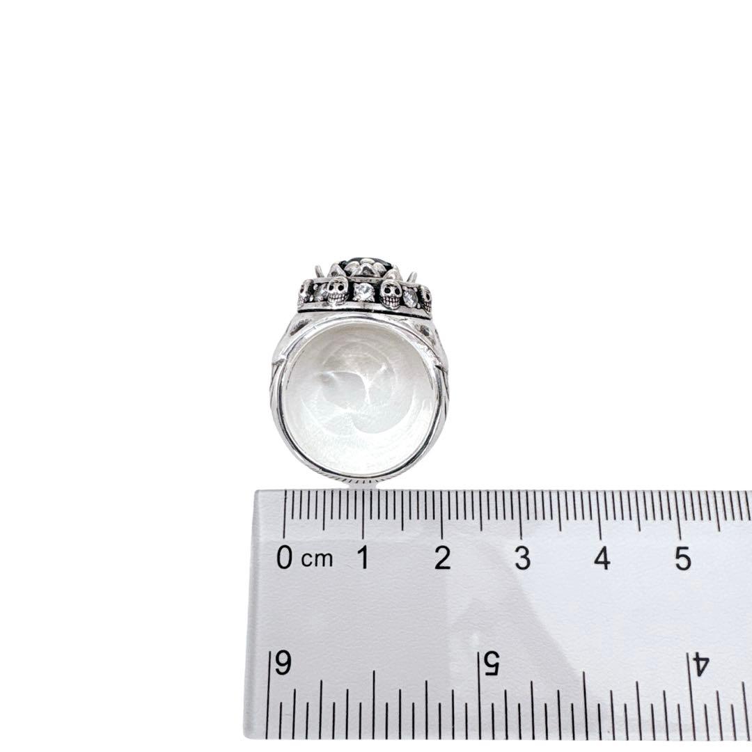 マジカルデザイン ブルート ストーン スカルリング シルバー950 リング